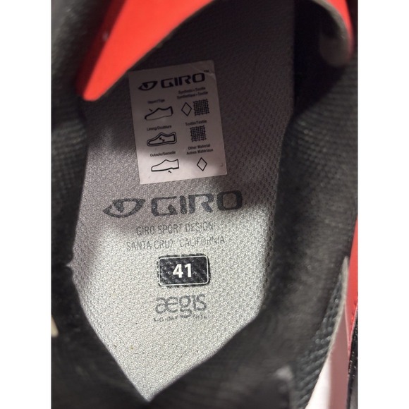 Giro Manta Red Black Cycling Mountain Bike Shoes Cleats Size EU 41 Women - Picture 8 of 10